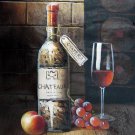 Wine 12x16 in. stretched Oil Painting Canvas Art Wall Decor modern330