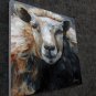 Sheep 12x12 in. stretched Oil Painting Canvas Art Wall Decor modern306
