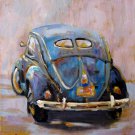Car 12x12 in. stretched Oil Painting Canvas Art Wall Decor modern002