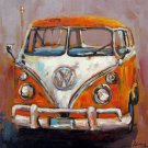 Car 12x12 in. stretched Oil Painting Canvas Art Wall Decor modern009