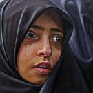 Portrait sample 12x12 in. stretched Oil Painting Canvas Art Wall Decor modern101