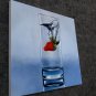 Strawberry in water 12x12 in. stretched Oil Painting Canvas Art Wall Decor modern01D