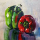 Bell pepper 12x12 in. stretched Oil Painting Canvas Art Wall Decor modern001