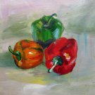 Bell pepper 12x12 in. stretched Oil Painting Canvas Art Wall Decor modern002