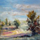 Trees 8x10 in. stretched Oil Painting Canvas Art Wall Decor modern207