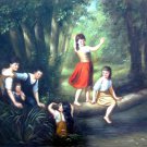 Classic Figure 36x48 in.  Oil Painting Canvas Art Wall Decor modern005