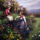 Classic Figure 36x48 in.  Oil Painting Canvas Art Wall Decor modern006
