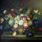 Classic flower 36x48 in.  Oil Painting Canvas Art Wall Decor modern006