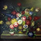 Classic flower 36x48 in.  Oil Painting Canvas Art Wall Decor modern010