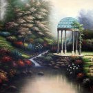 Garden 36x48 in.  Oil Painting Canvas Art Wall Decor modern001
