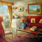Interior 36x48 in.  Oil Painting Canvas Art Wall Decor modern003