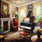 Interior 36x48 in.  Oil Painting Canvas Art Wall Decor modern005