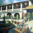 Patio 36x48 in.  Oil Painting Canvas Art Wall Decor modern103