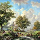 Landscape classic 36x48 in.  Oil Painting Canvas Art Wall Decor modern001