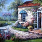 Mediterranean 36x48 in. Oil Painting Canvas Art Wall Decor modern606 Mediterranean 36x48 in. Oil Painting Canvas Art Wall Decor modern606