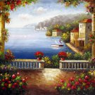 Mediterranean 36x48 in.  Oil Painting Canvas Art Wall Decor modern610
