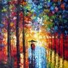 Street scene 36x48 in.  Oil Painting Canvas Art Wall Decor modern05D