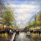 Paris 36x48 in.  Oil Painting Canvas Art Wall Decor modern202