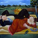 Rep. Fernando Botero 36x48 in.  Oil Painting Canvas Art Wall Decor modern02D