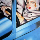 Rep. Tamara De Lempicka 36x48 in.  Oil Painting Canvas Art Wall Decor modern03D