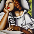 Rep. Tamara De Lempicka 36x48 in.  Oil Painting Canvas Art Wall Decor modern08D