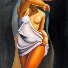 Rep. Tamara De Lempicka 36x48 in.  Oil Painting Canvas Art Wall Decor modern11D