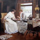 Chess Players 36x48 in.  Oil Painting Canvas Art Wall Decor moderners