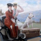 The Ladies Goldsmith in Woods of Boulogne 36x48 in. Oil Painting Canvas Art Wall Decor moderngne The Ladies Goldsmith in Woods of Boulogne 36x48 in. Oil Painting Canvas Art Wall Decor moderngne