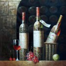 Wine 36x48 in.  Oil Painting Canvas Art Wall Decor modern702