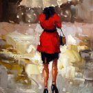 Shopping Girl 36x48 in. Oil Painting Canvas Art Wall Decor modern102 Shopping Girl 36x48 in. Oil Painting Canvas Art Wall Decor modern102