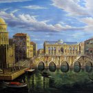 Venice 36x48 in.  Oil Painting Canvas Art Wall Decor modern604