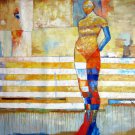 Figurative 48x48 in.  Oil Painting Canvas Art Wall Decor modern001