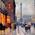Paris 40x60 in.  Oil Painting Canvas Art Wall Decor modern01D