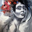 Figure 39.5x59 in.  Oil Painting Canvas Art Wall Decor modern101