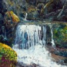 Waterfall 24x43 in.  Oil Painting Canvas Art Wall Decor modern001