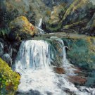 Waterfall 24x43 in.  Oil Painting Canvas Art Wall Decor modern002