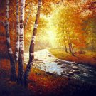Trees 39.5x39.5 in.  Oil Painting Canvas Art Wall Decor modern401