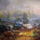House 39.5x39.5 in.  Oil Painting Canvas Art Wall Decor modern01D