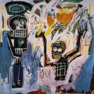 Rep. jean michel basquiat 39.5x39.5 in.  Oil Painting Canvas Art Wall Decor modern05D