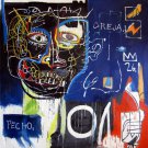 Rep. jean michel basquiat 39.5x39.5 in.  Oil Painting Canvas Art Wall Decor modern09D