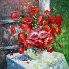 Flower 31.5x31.5 in.  Oil Painting Canvas Art Wall Decor modern04D