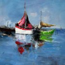 Yawl 31.5x31.5 in.  Oil Painting Canvas Art Wall Decor modern003
