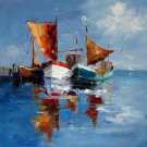 Yawl 31.5x31.5 in.  Oil Painting Canvas Art Wall Decor modern05D