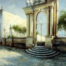 Architecture 30x40 in.  Oil Painting Canvas Art Wall Decor modern001