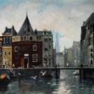 Architecture 30x40 in.  Oil Painting Canvas Art Wall Decor modern004