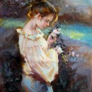 Girl 30x40 in.  Oil Painting Canvas Art Wall Decor modern201