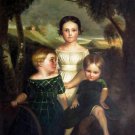 The Bromley Children 30x40 in.  Oil Painting Canvas Art Wall Decor modern001