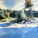 Snow 30x40 in.  Oil Painting Canvas Art Wall Decor modern201
