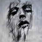 Face 28x28 in.  Oil Painting Canvas Art Wall Decor modern002