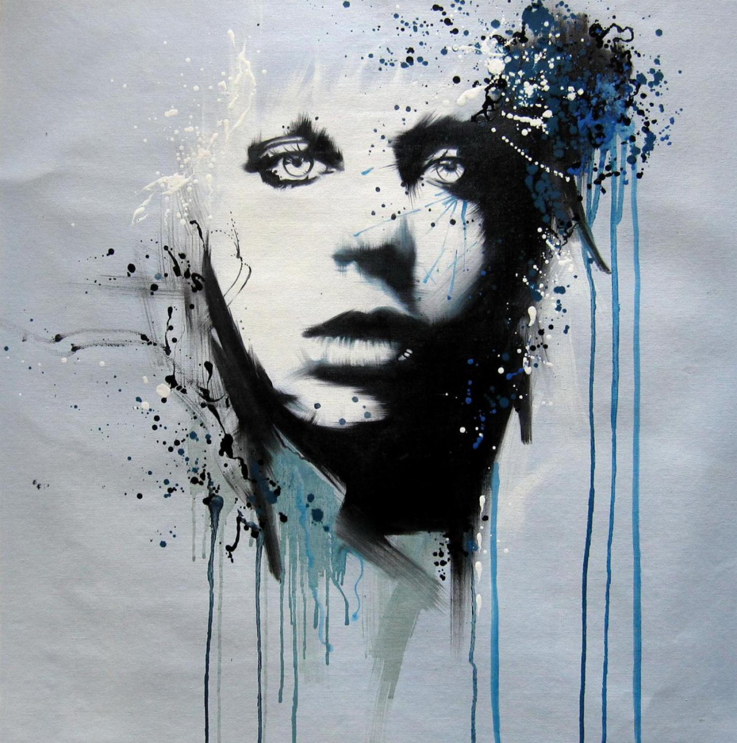 Face 28x28 in. Oil Painting Canvas Art Wall Decor modern09D